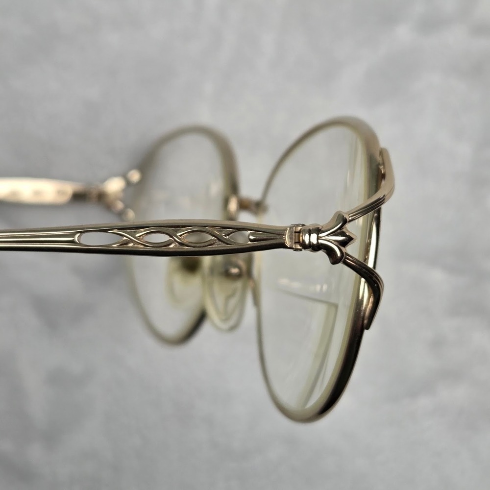 Seiko T358 Gold Round Full‑Rim‎ Pure Titanium RX Eyeglass Frames